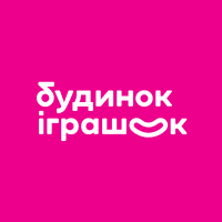 Budynok Igrashok official online store showcasing children's toys, games, and school supplies in Ukraine.